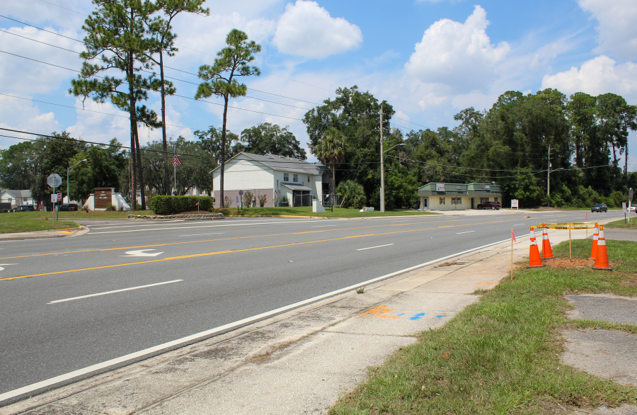 Lane Avenue Pedestrian Hybrid Beacon Construction Photo- August 2026
